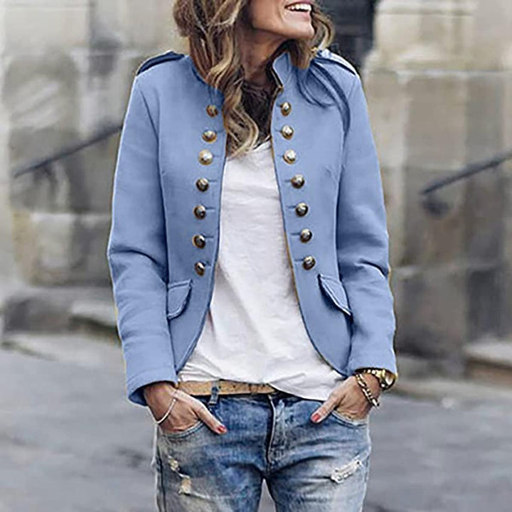 Mune | Women's blazer with stand-up collar and button closure