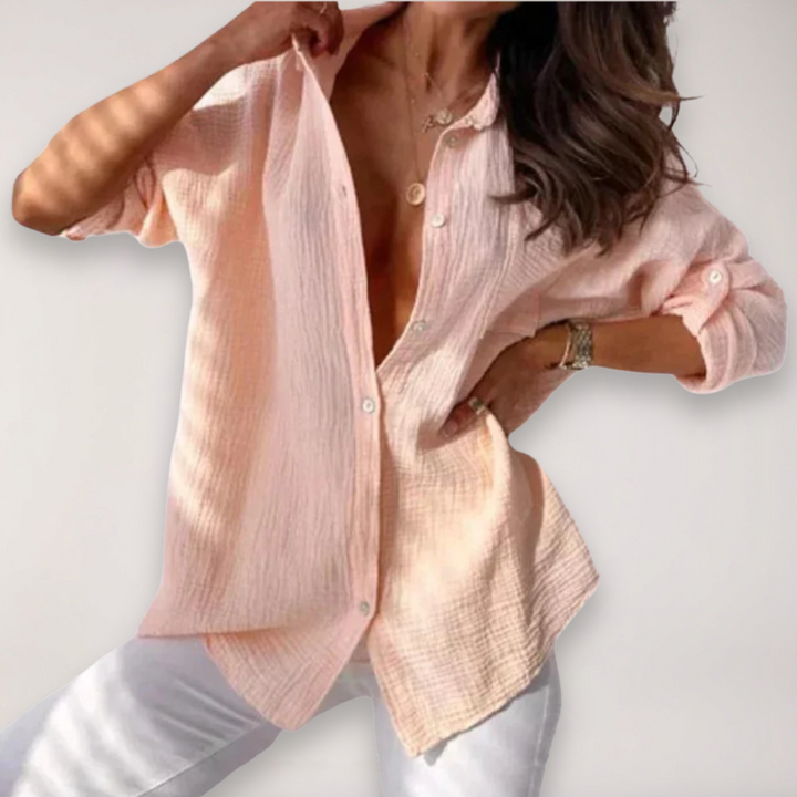 Women’s Button Front Roll Up Shirt