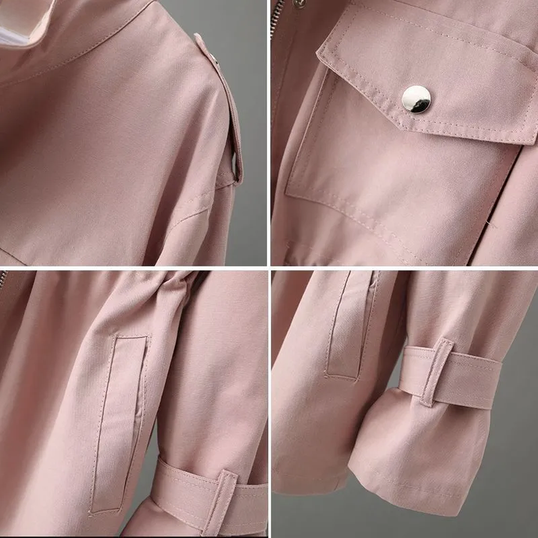 Mune | Women's Cargo Trench Coat For Fall Stylish and Functional