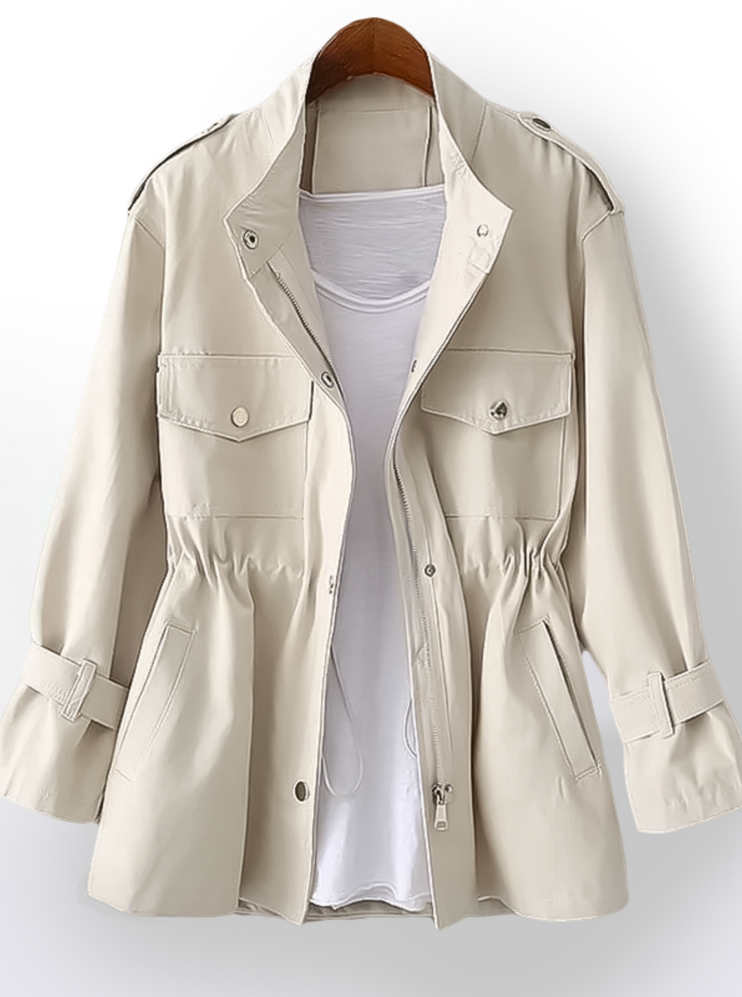 Mune | Women's Cargo Trench Coat For Fall Stylish and Functional