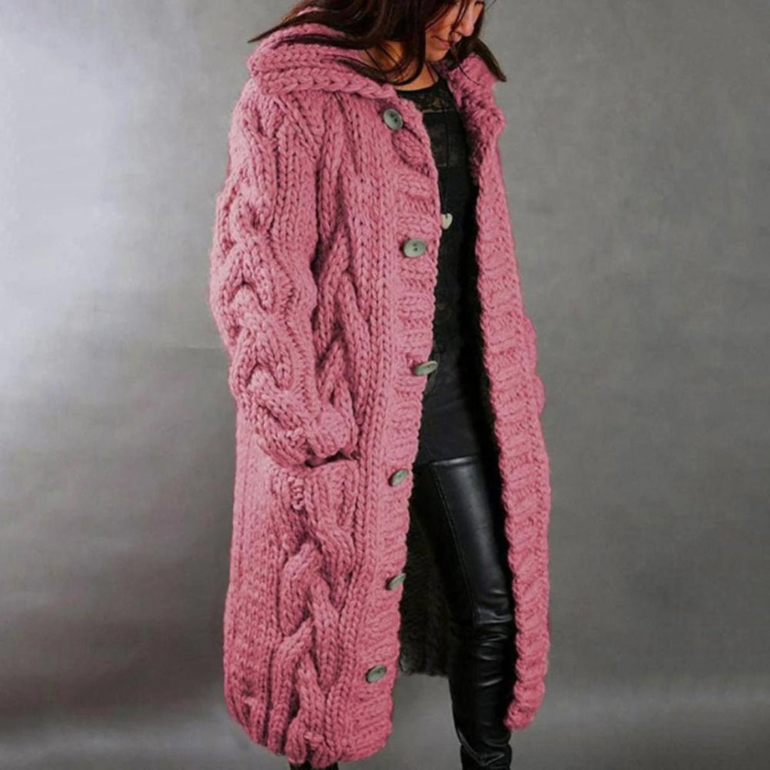Mune | Women Cozy Knit Coat with Long Sleeves