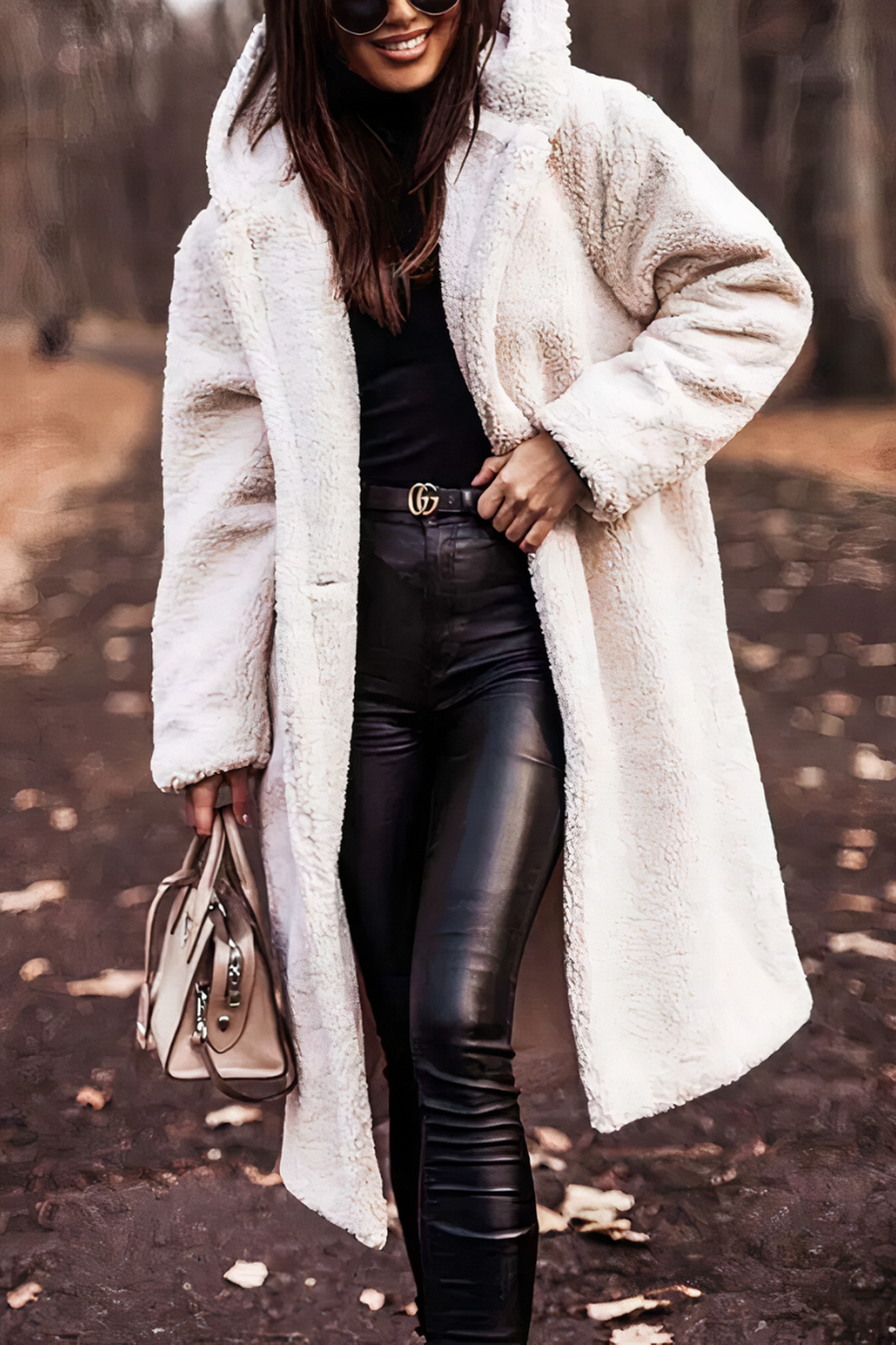 Mune | Women's Double-Breasted Trench Coat with Removable Belt
