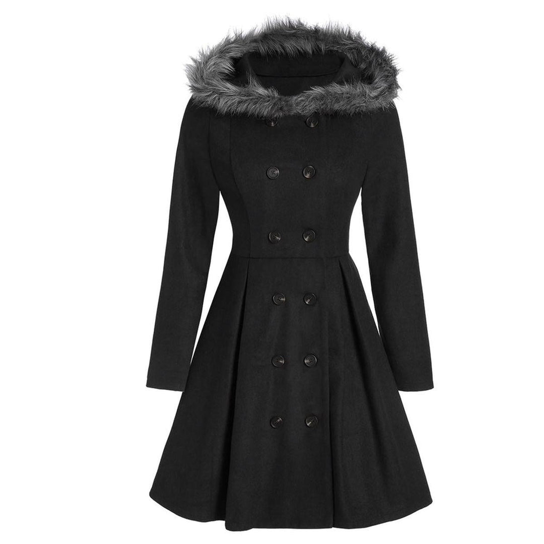 Mune | Women's Double Zipper Winter Coat with Fur Hood