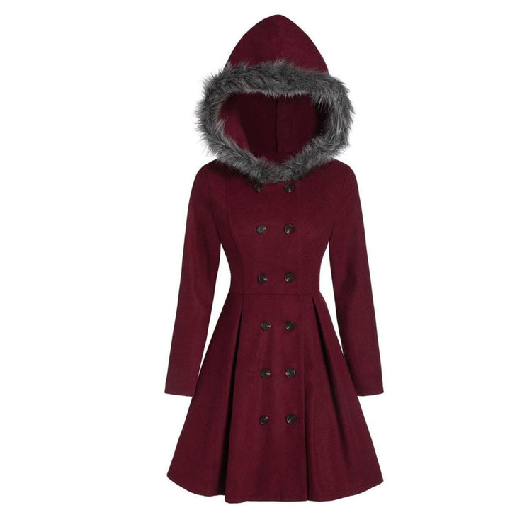Mune | Women's Double Zipper Winter Coat with Fur Hood