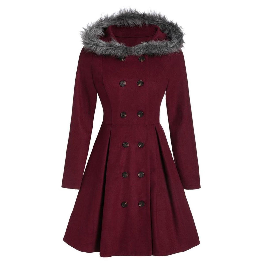 Mune | Women's Double Zipper Winter Coat with Fur Hood