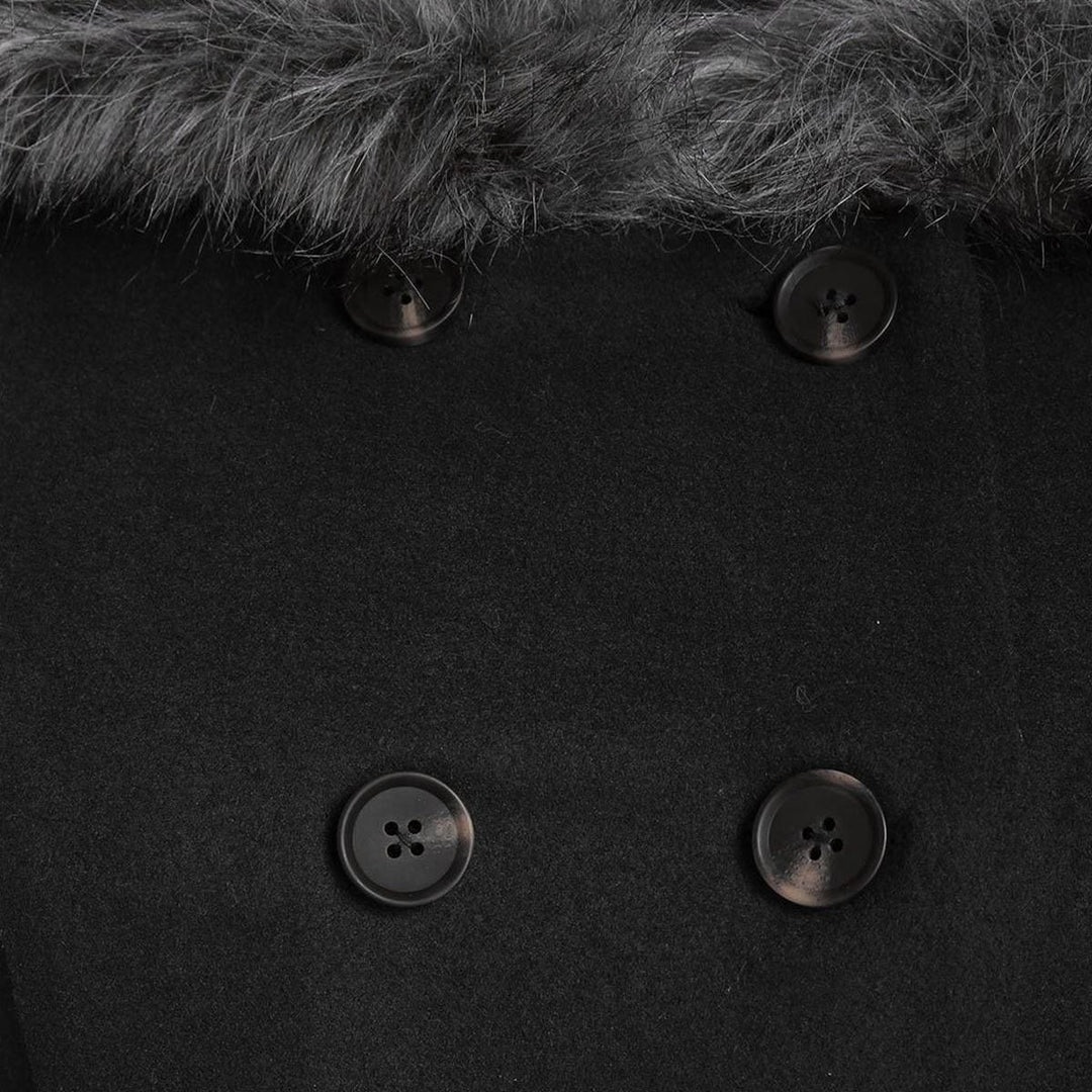 Mune | Women's Double Zipper Winter Coat with Fur Hood