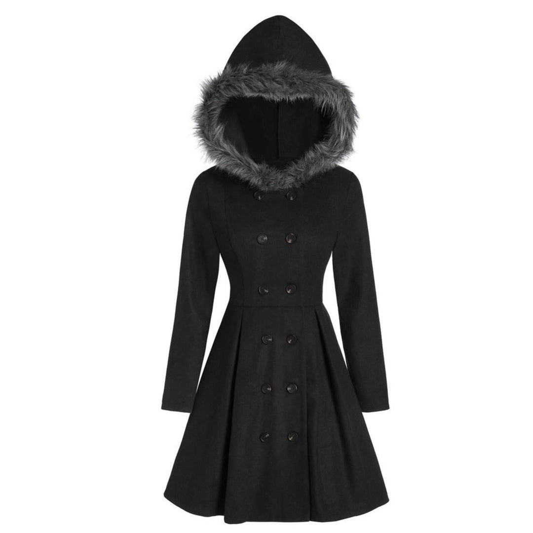 Mune | Women's Double Zipper Winter Coat with Fur Hood