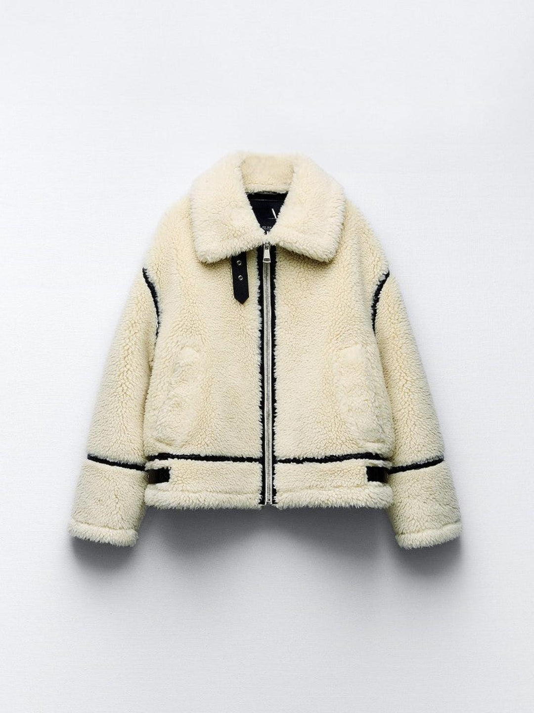 Mune | Women's Elegant Faux Fur Jacket with Long Sleeves and Pockets