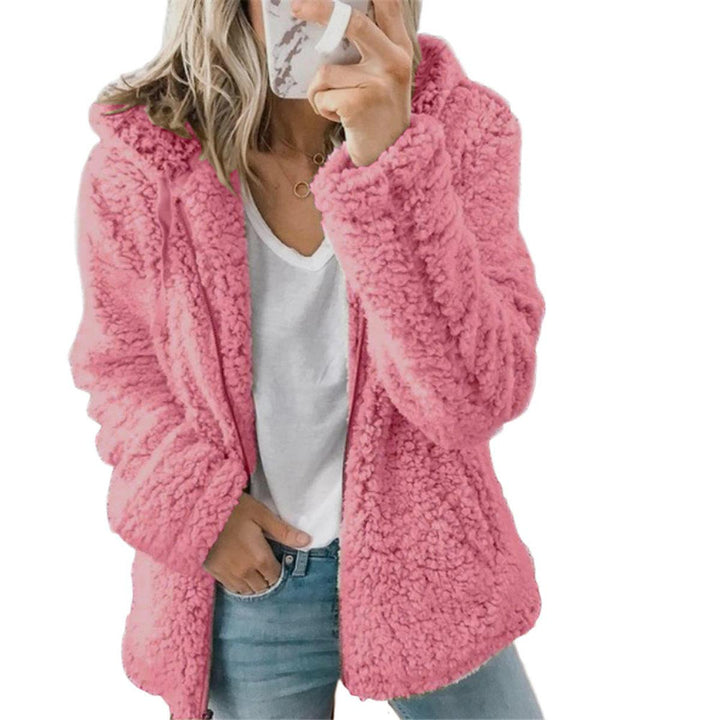 Mune | Women's Elegant Teddy Fleece Coat with Pockets and Zipper