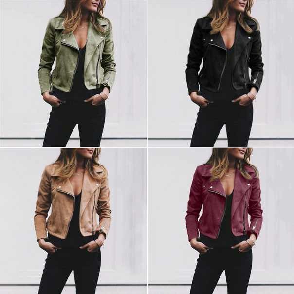 Mune | Women's Genuine Leather Motorcycle Jacket with Asymmetrical Zipper