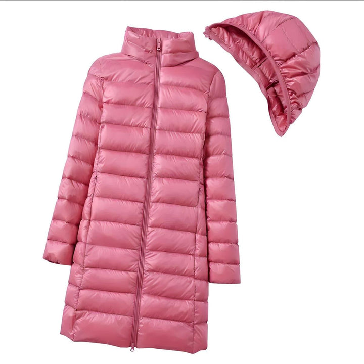 Mune | Women's Long Down Jacket with Removable Hood