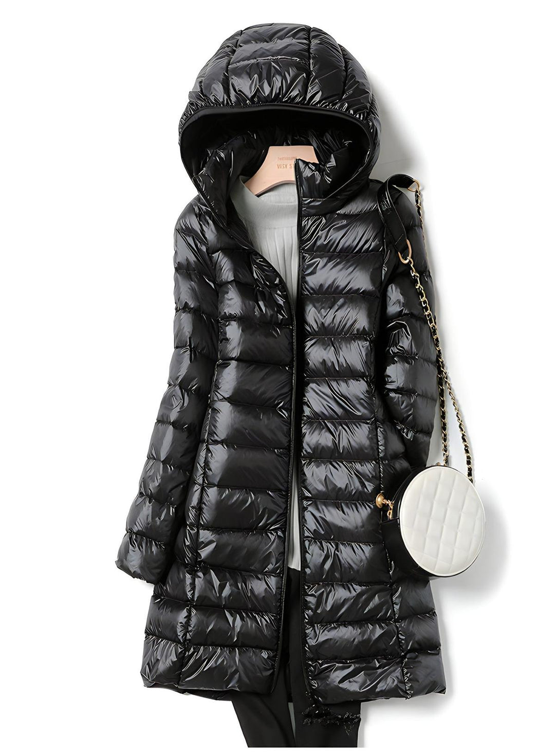 Mune | Women's Long Down Jacket with Removable Hood