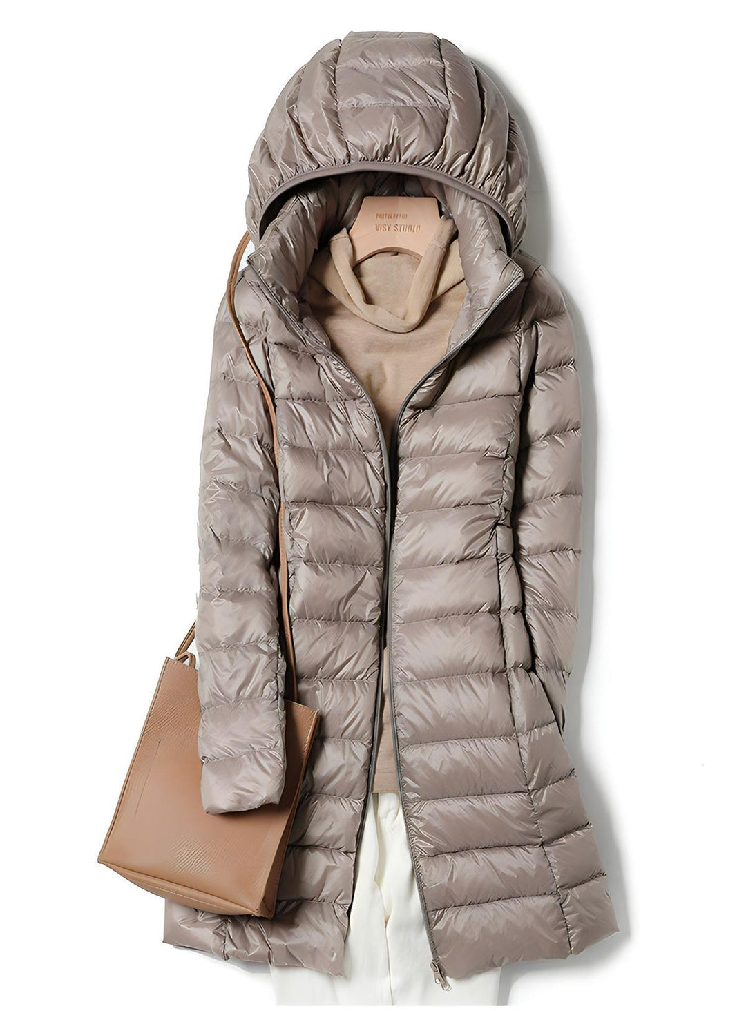 Mune | Women's Long Down Jacket with Removable Hood