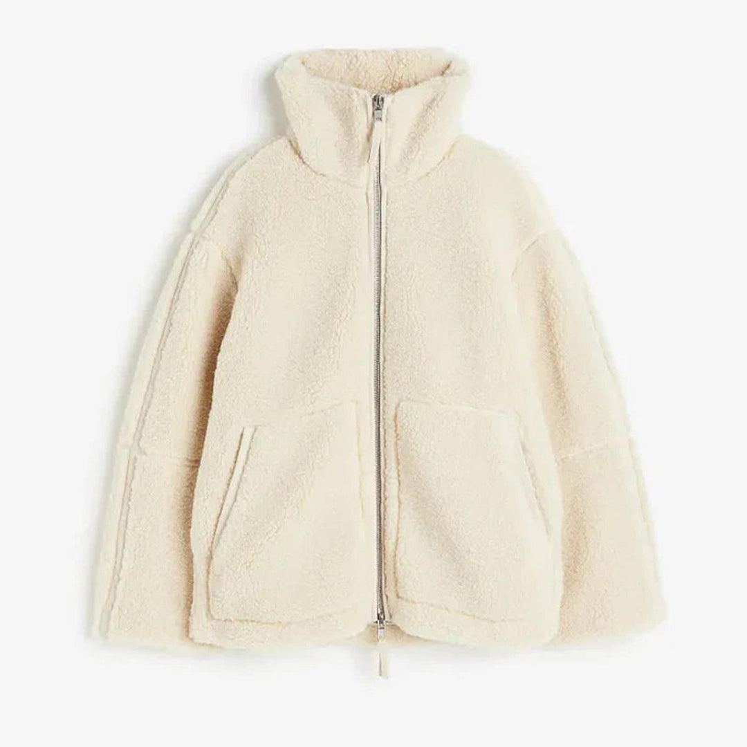 Mune | Women's Plus Size Wool Jacket with Stand-up Collar