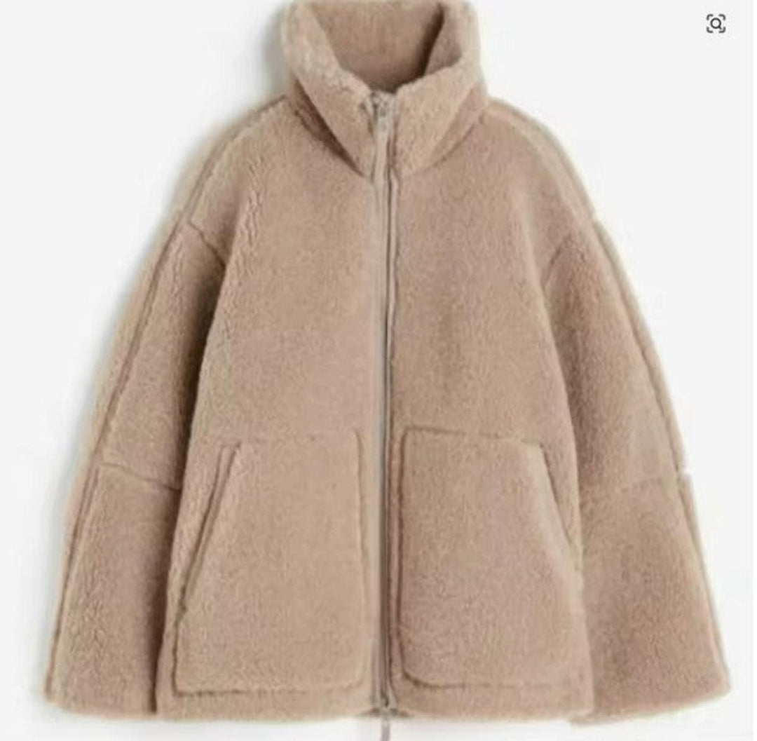Mune | Women's Plus Size Wool Jacket with Stand-up Collar