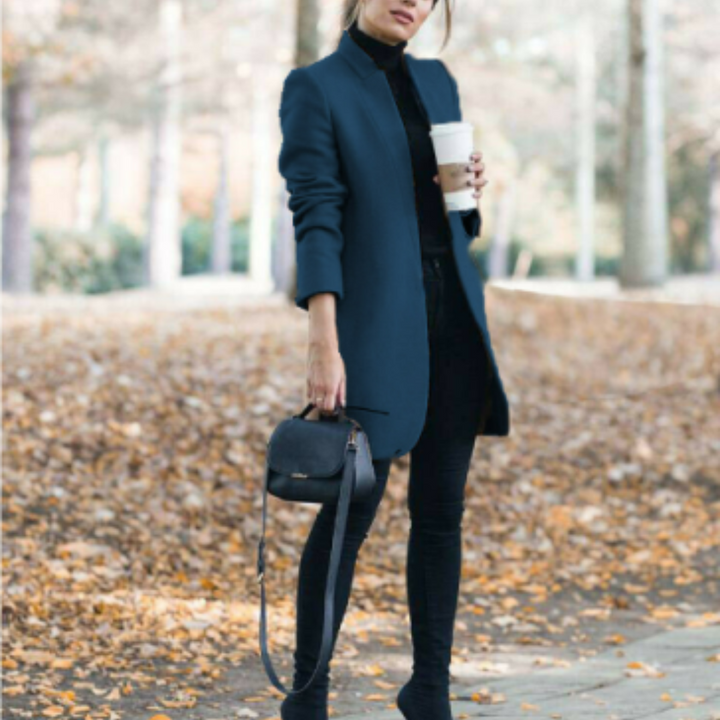 Mune | Women's Winter Coat with Stand-Up Collar and Timeless Design