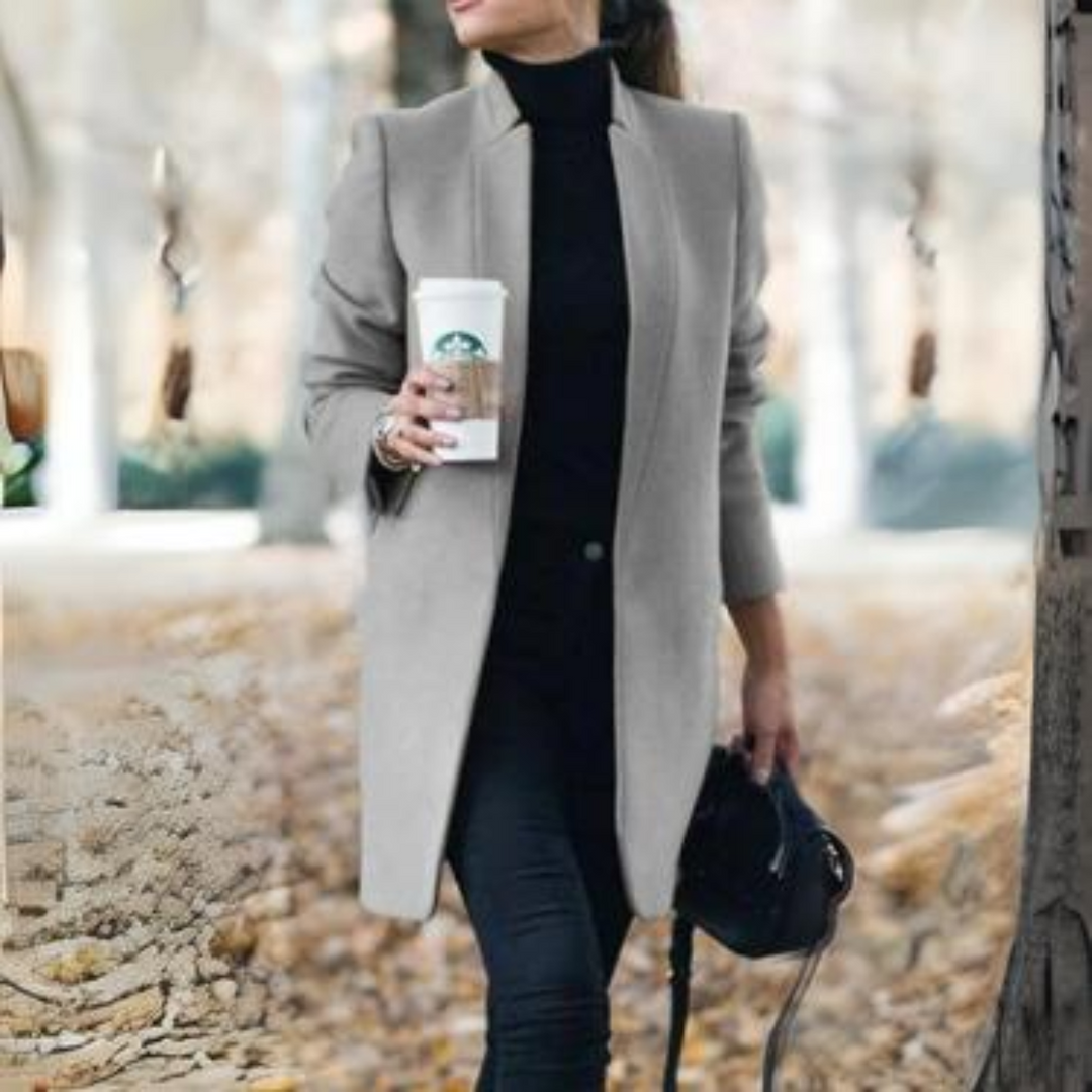 Mune | Women's Winter Coat with Stand-Up Collar and Timeless Design