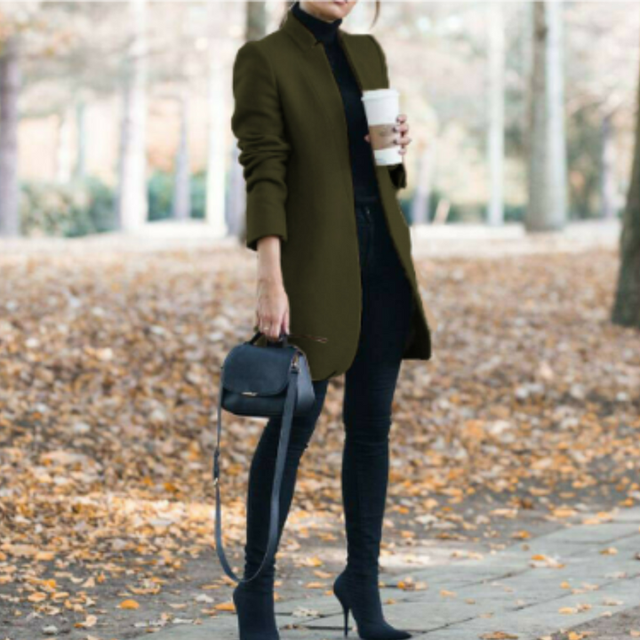 Mune | Women's Winter Coat with Stand-Up Collar and Timeless Design
