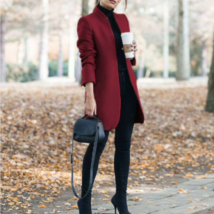 Mune | Women's Winter Coat with Stand-Up Collar and Timeless Design