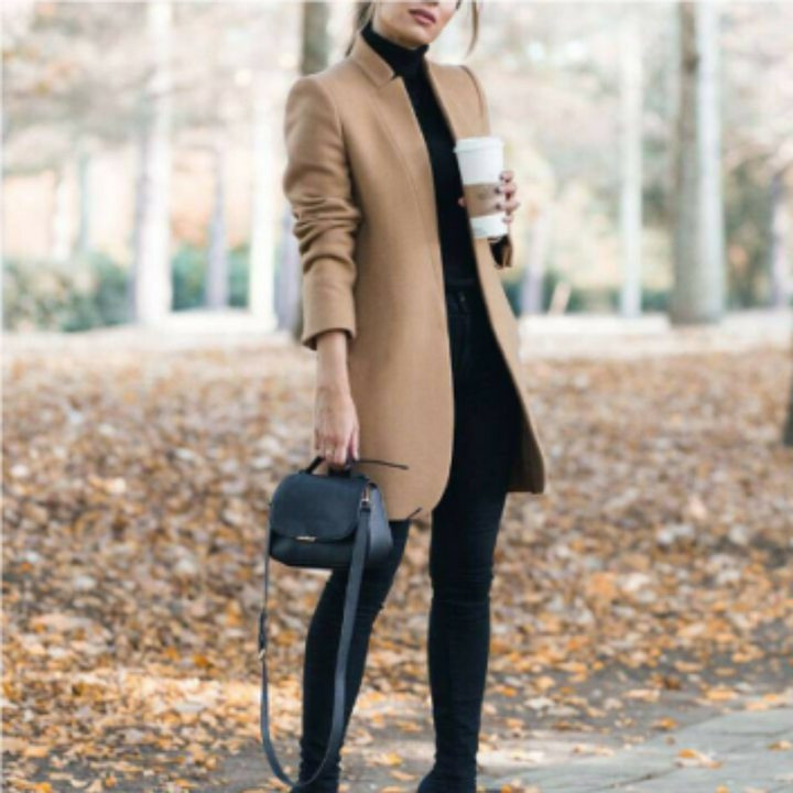 Mune | Women's Winter Coat with Stand-Up Collar and Timeless Design
