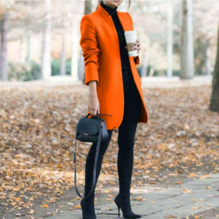 Mune | Women's Winter Coat with Stand-Up Collar and Timeless Design