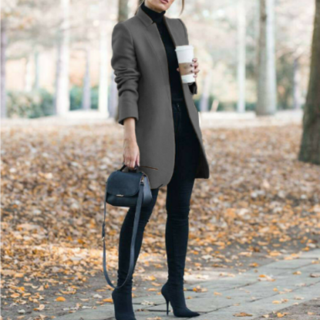 Mune | Women's Winter Coat with Stand-Up Collar and Timeless Design