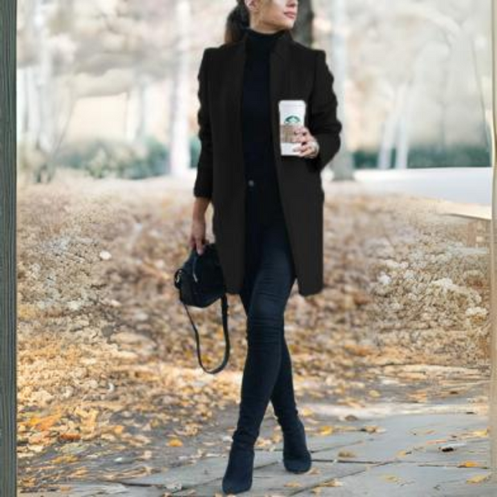 Mune | Women's Winter Coat with Stand-Up Collar and Timeless Design