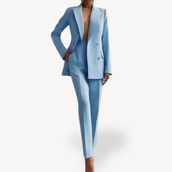 Women’s Tailored Blazer Trouser Suit Set