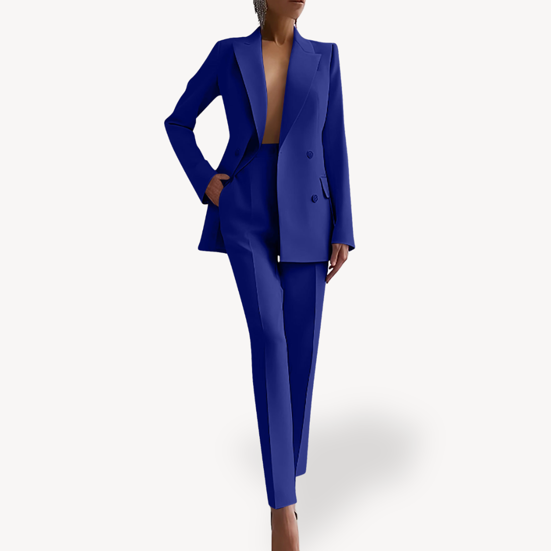 Women’s Tailored Blazer Trouser Suit Set