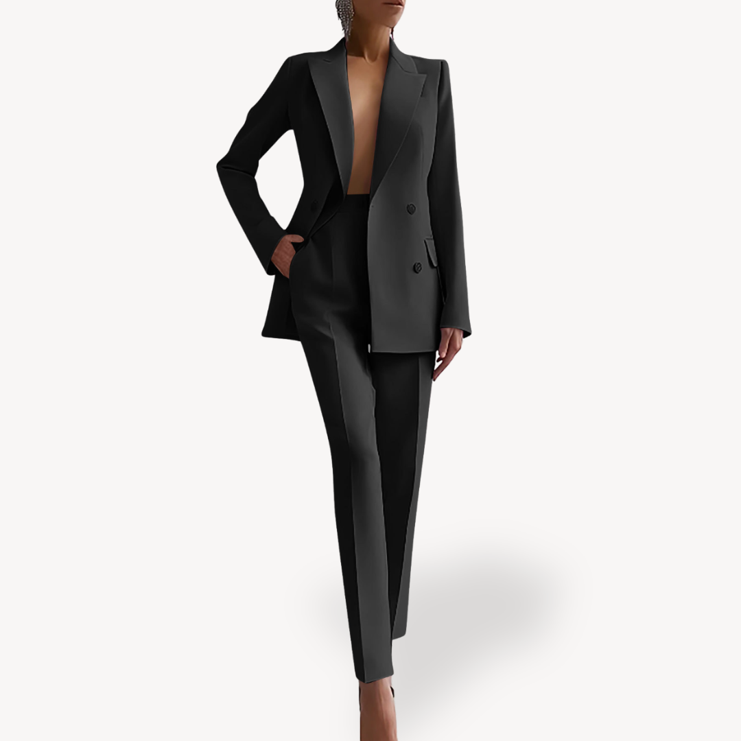 Women’s Tailored Blazer Trouser Suit Set