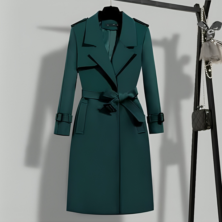 Mune | Women's Custom-Made Trench Coat with Removable Waist Belt