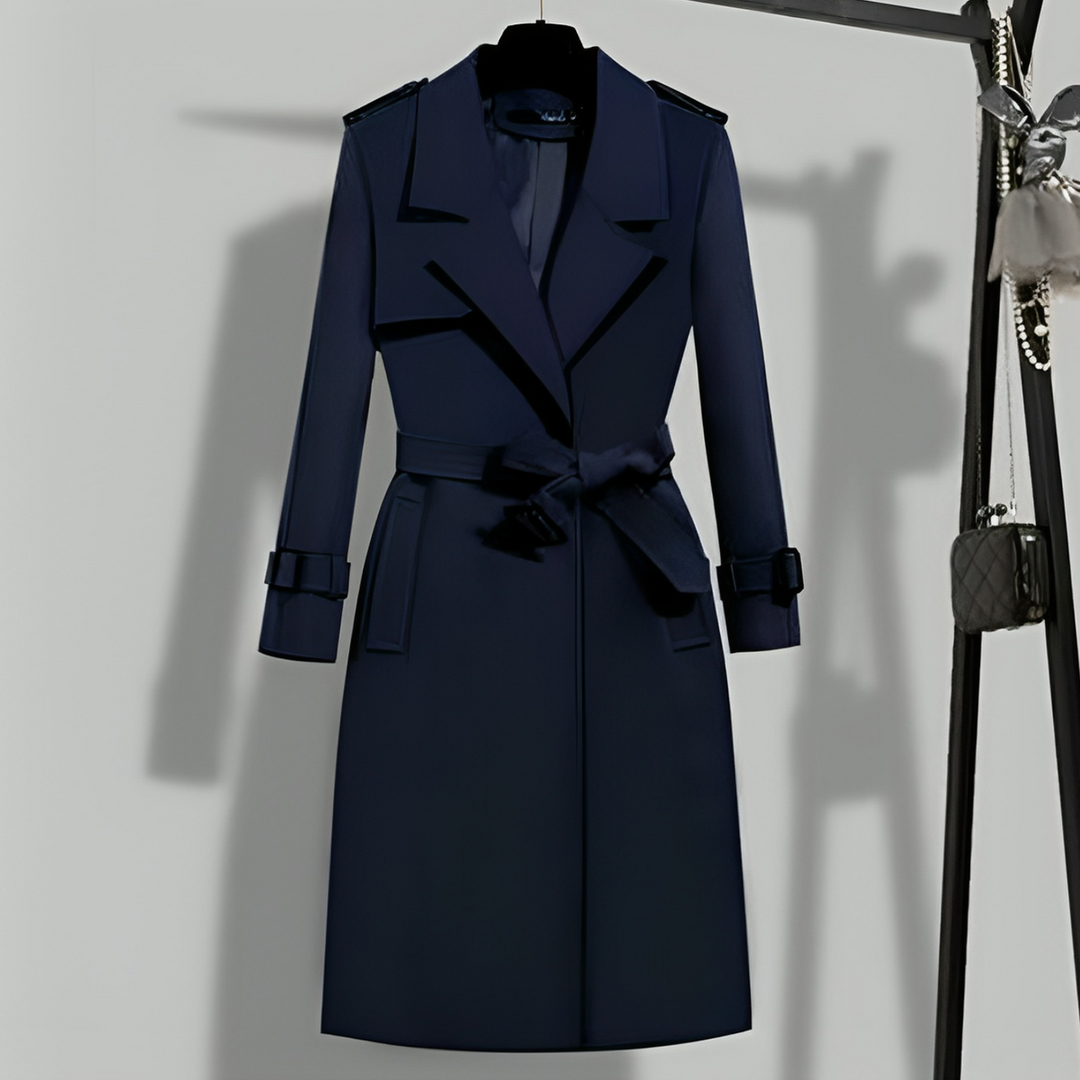 Mune | Women's Custom-Made Trench Coat with Removable Waist Belt