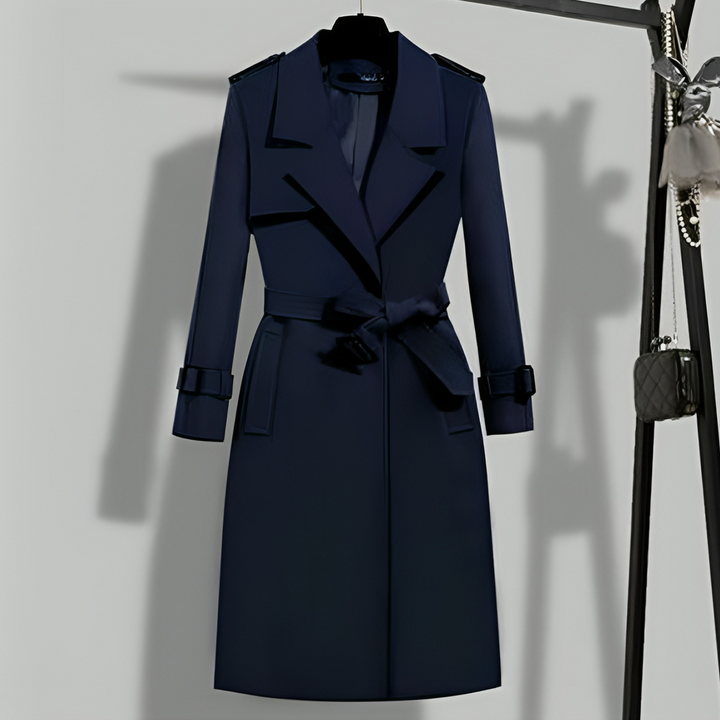 Mune | Women's Custom-Made Trench Coat with Removable Waist Belt