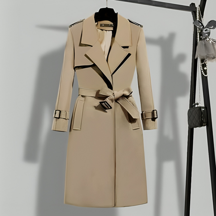 Mune | Women's Custom-Made Trench Coat with Removable Waist Belt