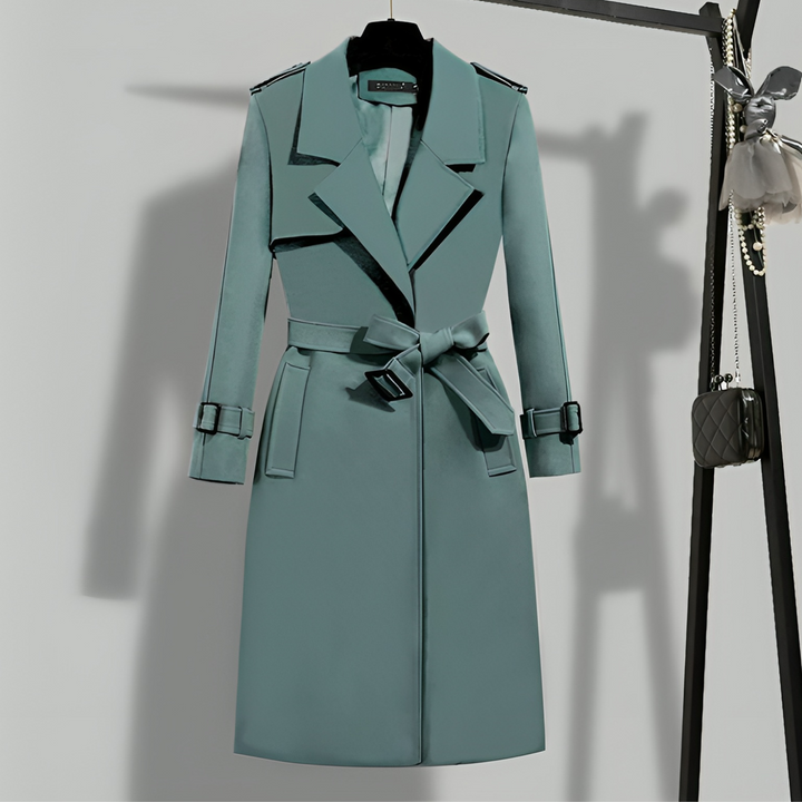 Mune | Women's Custom-Made Trench Coat with Removable Waist Belt