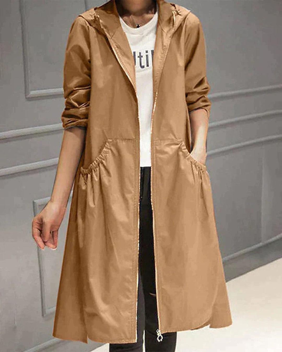 Mune | Women's  Knee-Length Hooded Jacket