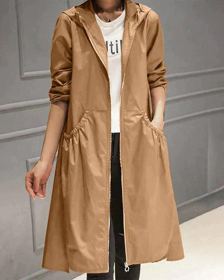 Mune | Women's  Knee-Length Hooded Jacket