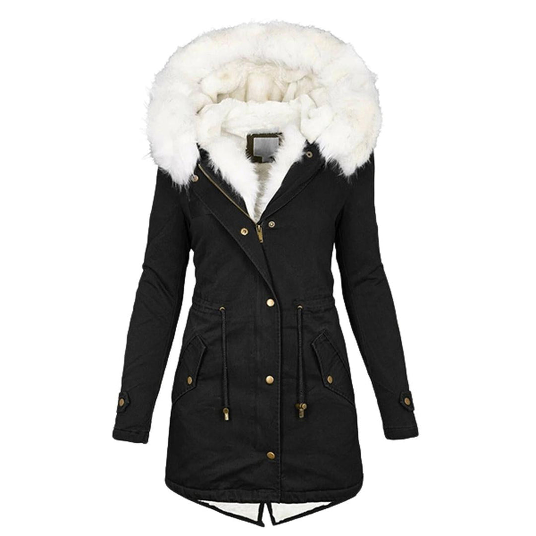 Mune | Women's Winter Jacket with Hood and Button Details