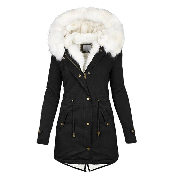 Mune | Women's Winter Jacket with Hood and Button Details