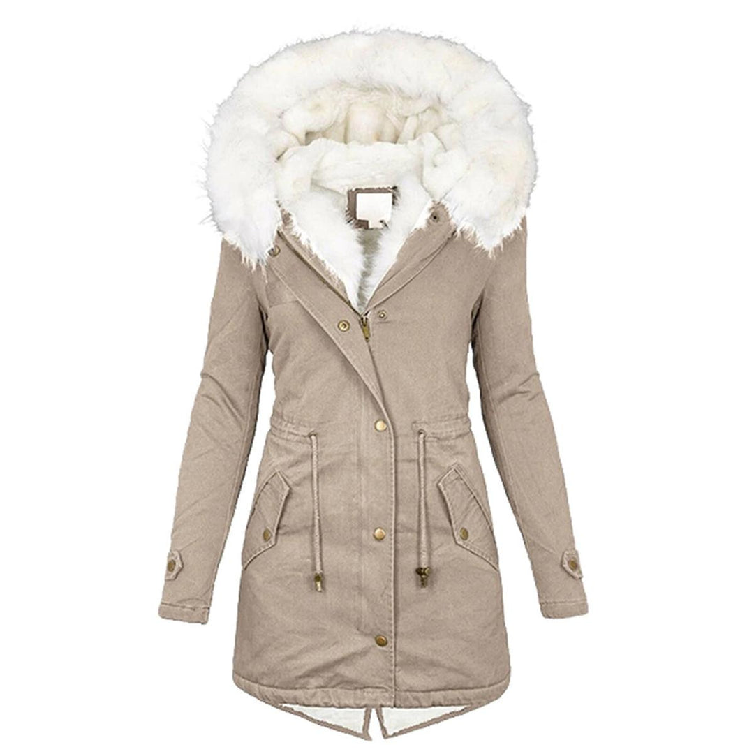 Mune | Women's Winter Jacket with Hood and Button Details