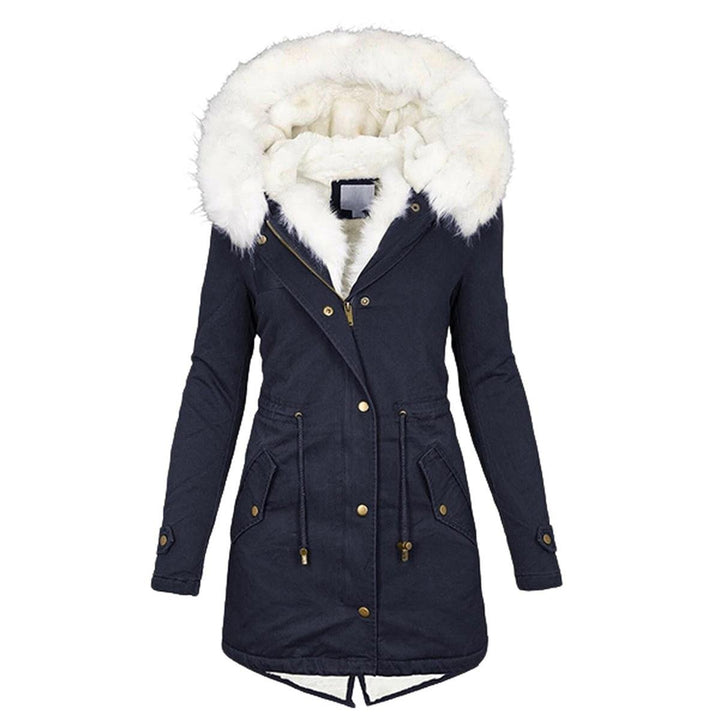 Mune | Women's Winter Jacket with Hood and Button Details
