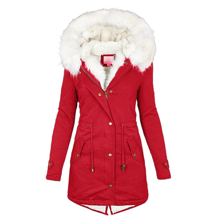 Mune | Women's Winter Jacket with Hood and Button Details