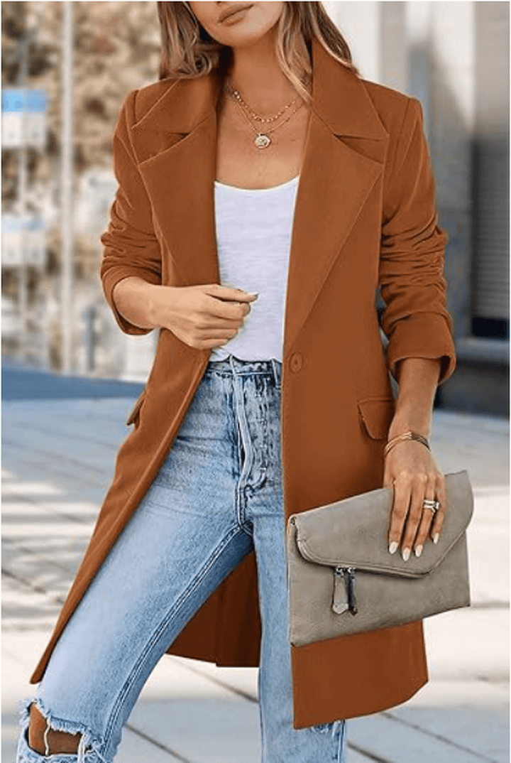 Mune | Wool blend Casual cut Long coat Herwick