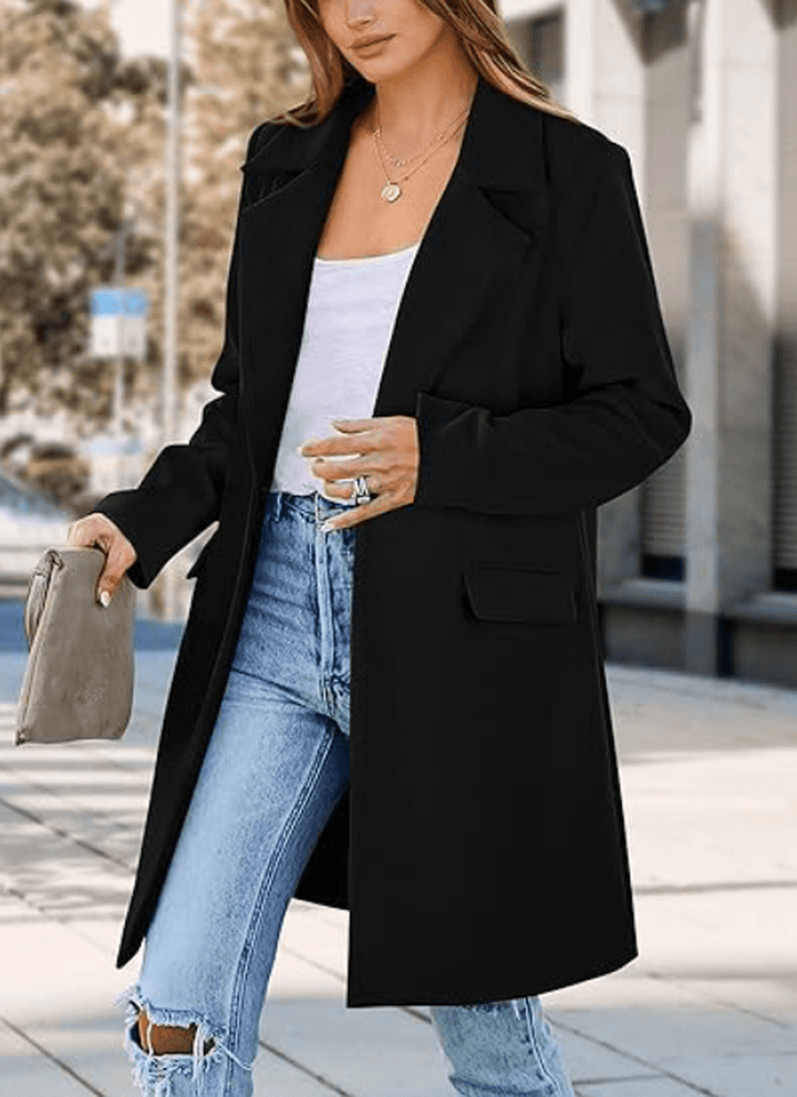Mune | Wool blend Casual cut Long coat Herwick