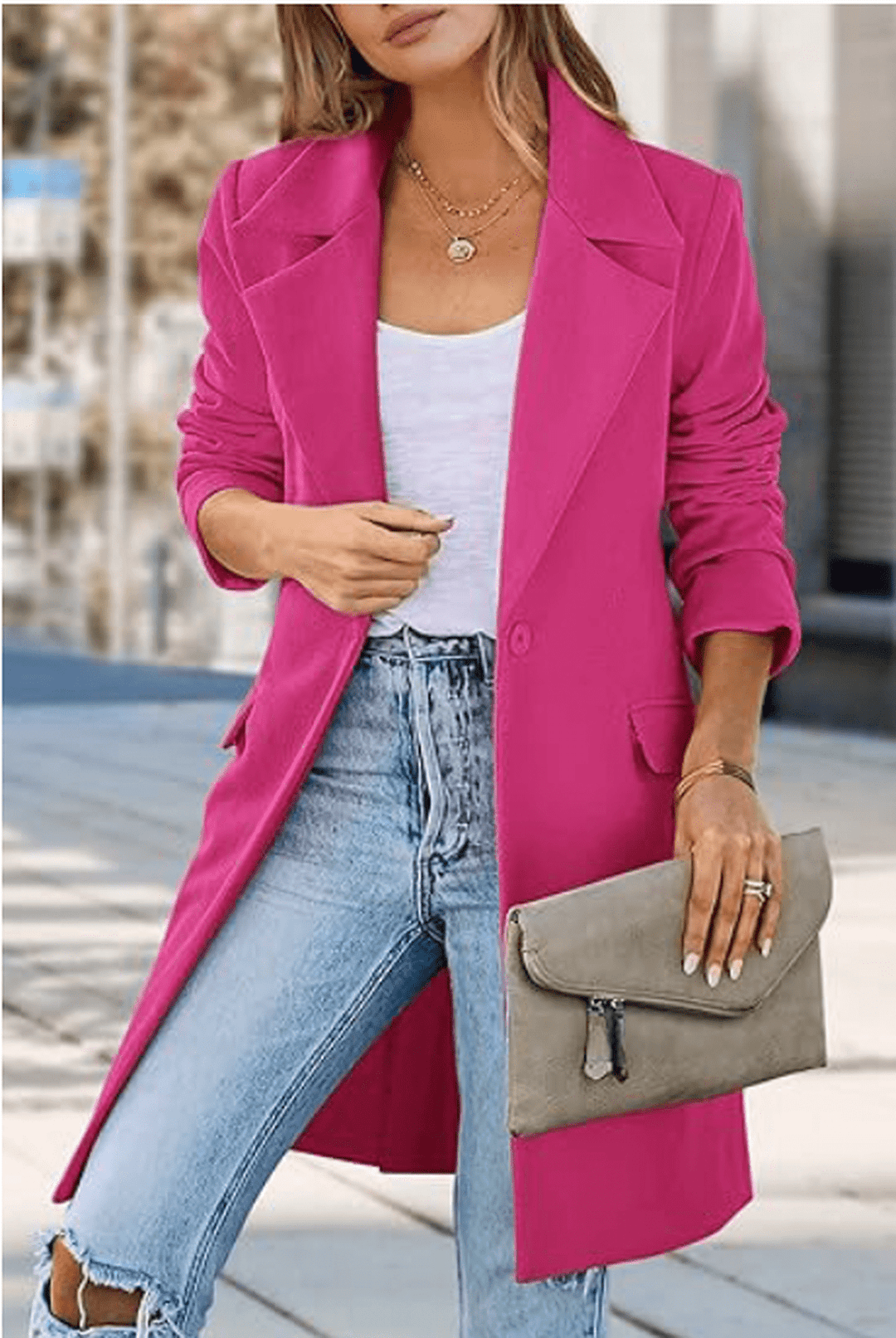Mune | Wool blend Casual cut Long coat Herwick