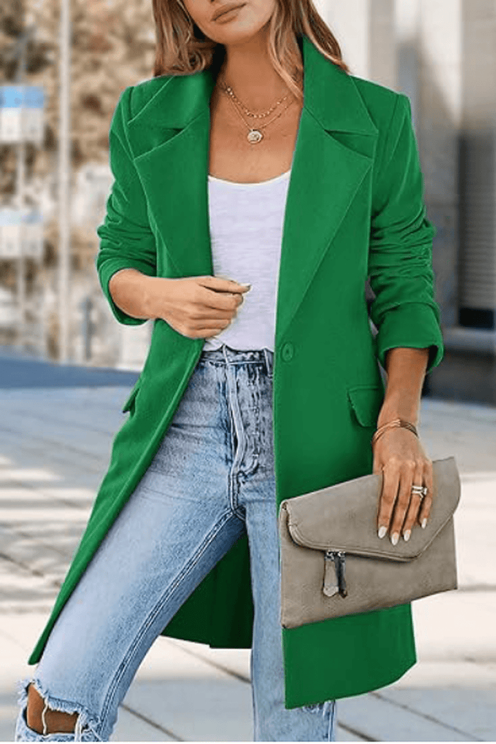 Mune | Wool blend Casual cut Long coat Herwick