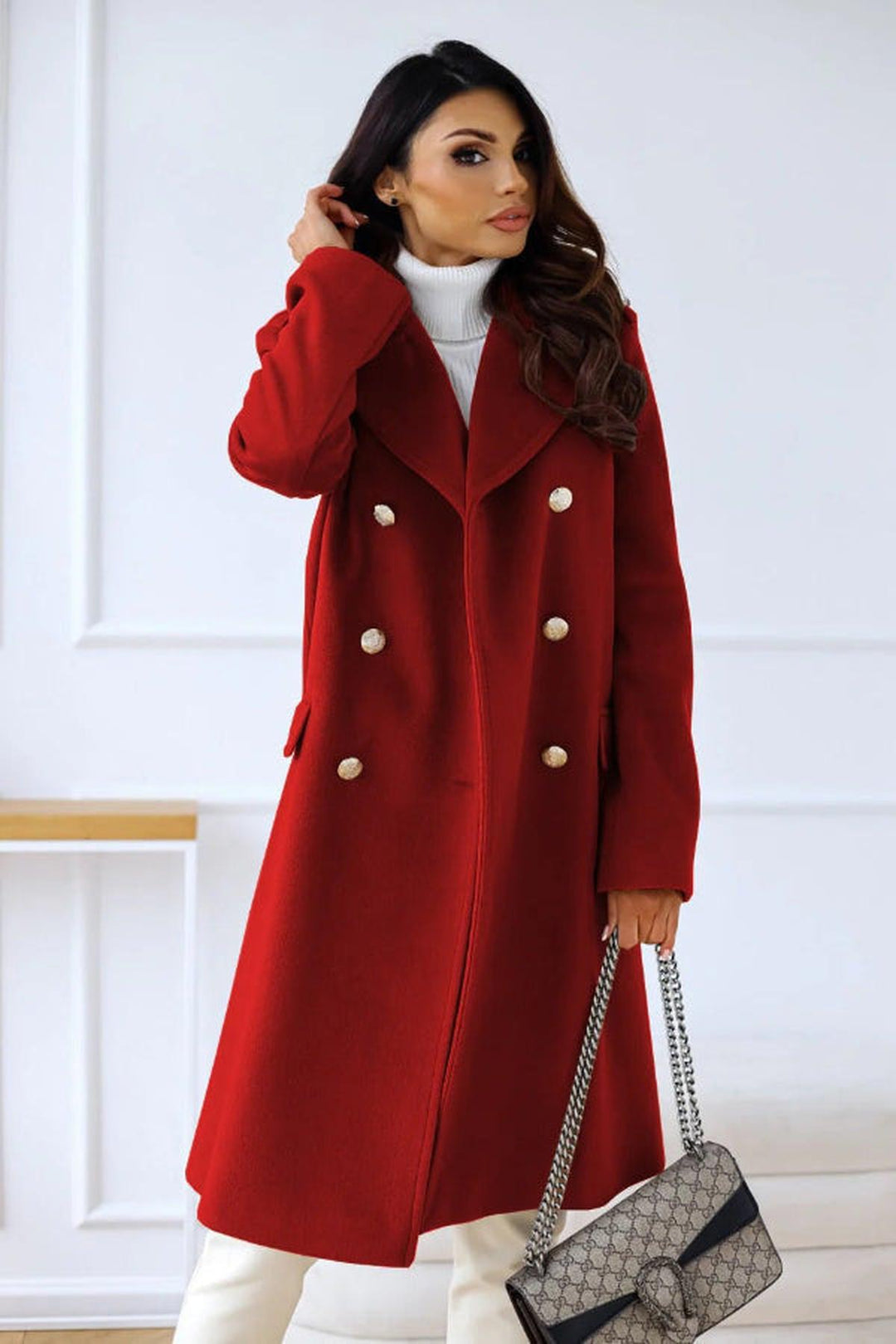 Mune | Wool Double-breasted Trench Coat For Women
