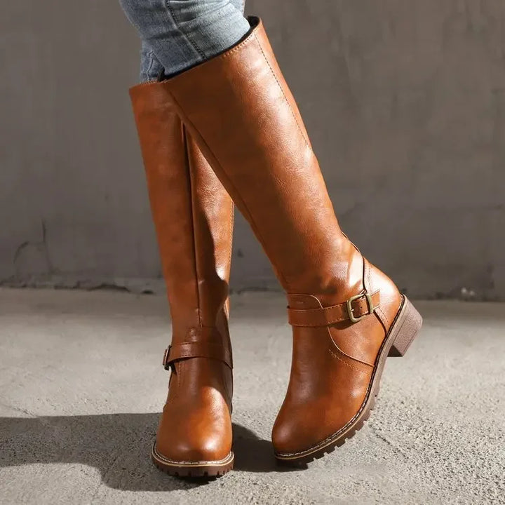 Mune | Elegant Leather Boots Trendy Women's Boots for Every Occasion