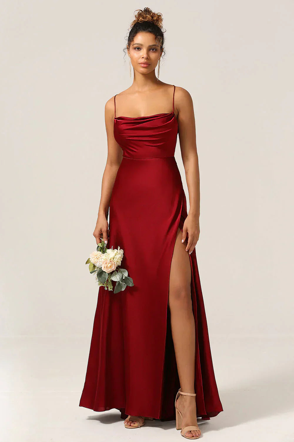 Mune Fashion | Silk Maxi Dress with Braided Back Dress Yourself for Formal Occasions Lucette