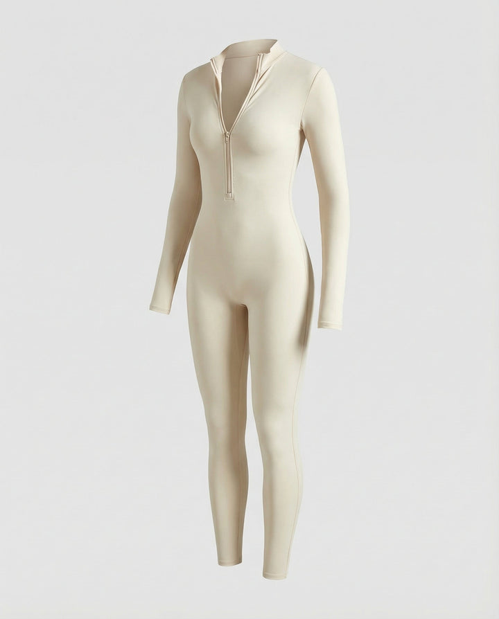 Autumn Stand Collar Women's Jumpsuit